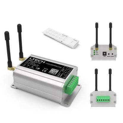 WIFI-106+F12  WiFi-106+F12; 2.4GHz Wi-Fi; 802.11b/g/n; Wi-Fi Control System12-24V 16A; 100m range DIM;CT;RGB;RGBW changing; IP45